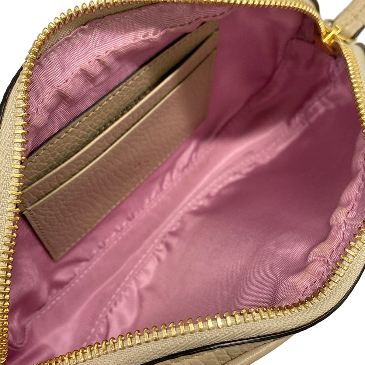 Gucci Shoulder Bag GG Marmont Mini Beige Chain Detachable Strap Leather — view 7