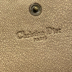 Dior Clutch Cannage Stitch Gold Leather — view 8