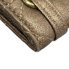 Dior Clutch Cannage Stitch Gold Leather — view 6