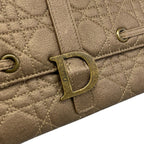 Dior Clutch Cannage Stitch Gold Leather — view 9
