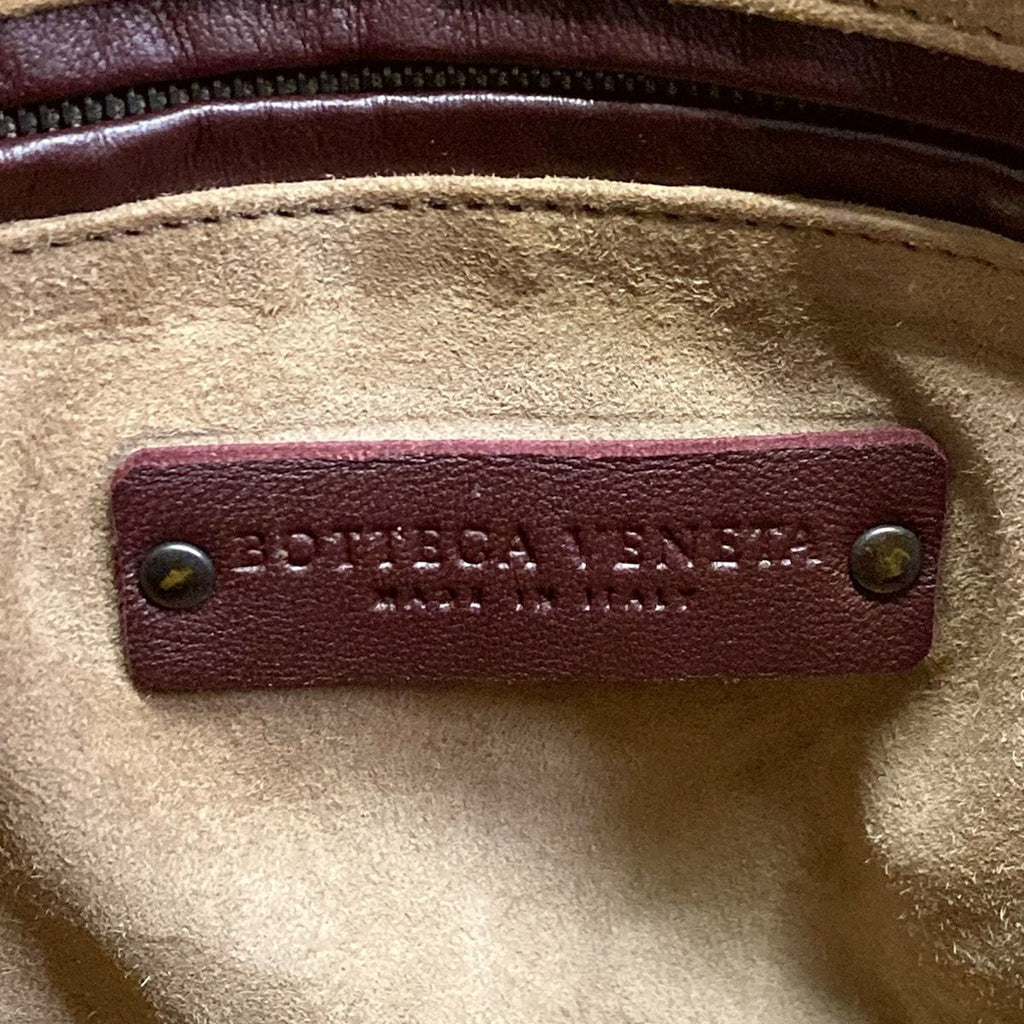 Bottega Veneta Handbag Tambura Bag Intrecciato Dark Brown Leather — view 8
