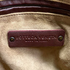 Bottega Veneta Handbag Tambura Bag Intrecciato Dark Brown Leather — view 8