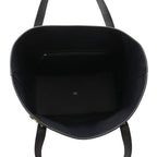Hermes Tote Pure Sangle Black Caramel Silver Toile Military Taurillon Clemence — view 5