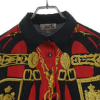 Hermes Brides de Gala Silk Scarf Shirt Switchable Cashmere Knit Long Sleeve — view 3
