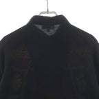 Hermes Brides de Gala Silk Scarf Shirt Switchable Cashmere Knit Long Sleeve — view 4