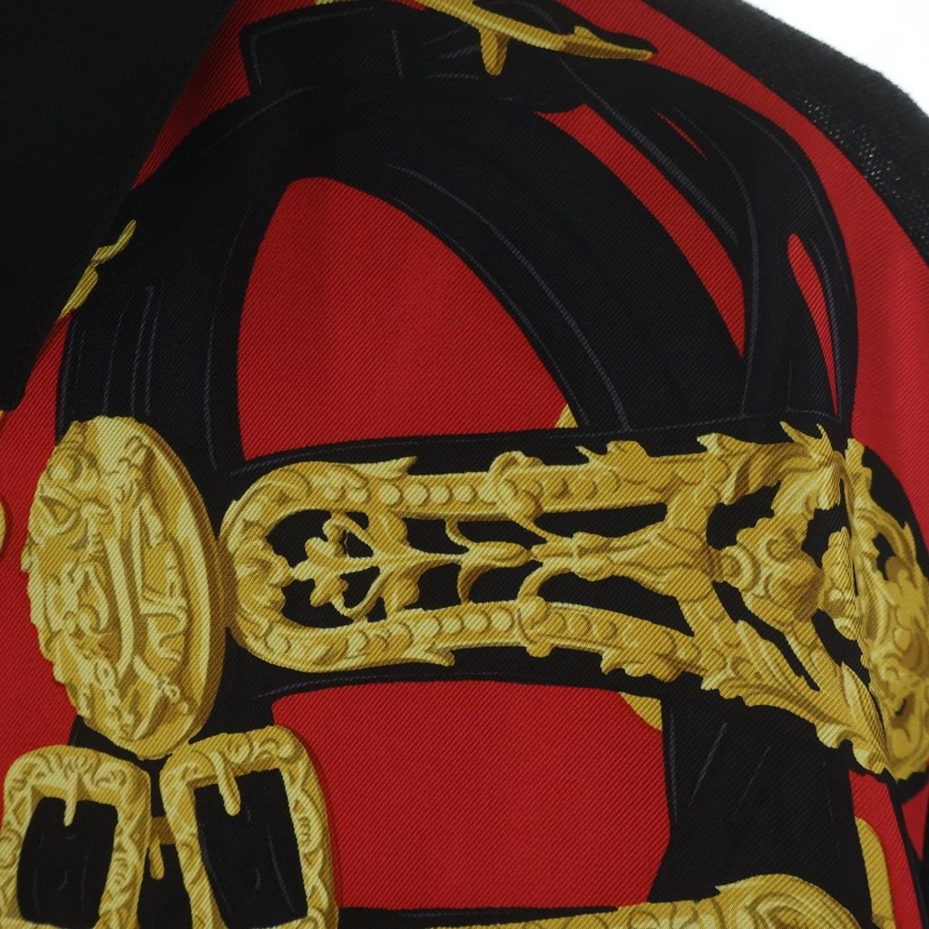 Hermes Brides de Gala Silk Scarf Shirt Switchable Cashmere Knit Long Sleeve — view 5