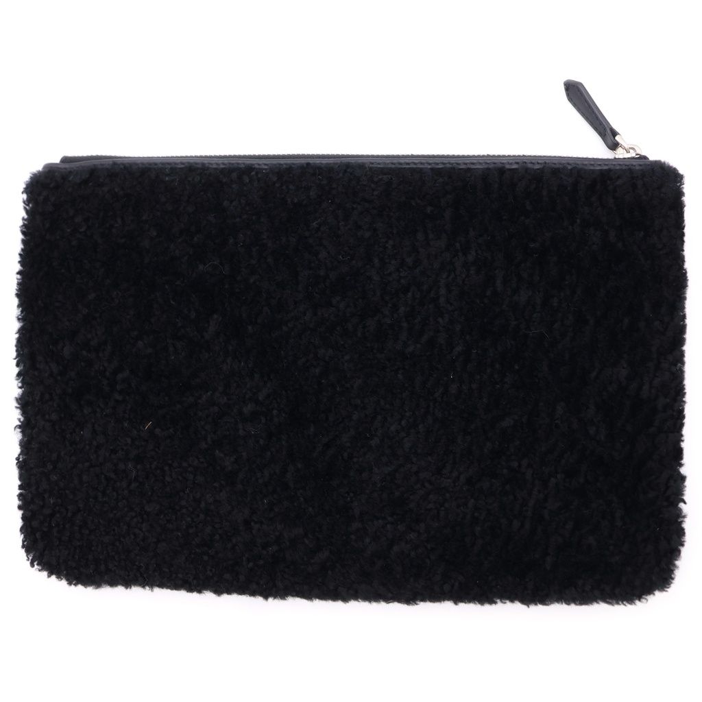 Fendi Shearling Pouch Logo — view 2