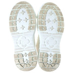 Louis Vuitton Squad Line High Cut Sneakers White Brown Canvas — view 5