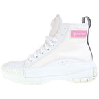 Louis Vuitton Squad Line High Cut Sneakers White Brown Canvas
