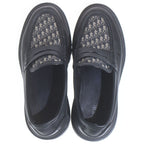 Dior Explorer Loafer Calf Jacquard Loafers Black — view 4