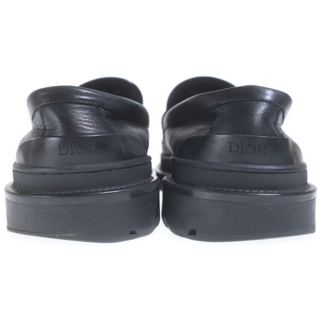 Dior Explorer Loafer Calf Jacquard Loafers Black — view 3