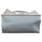 Dior Book Tote Small White 2-Way Shoulder Bag Canvas Leather Gray — view 4