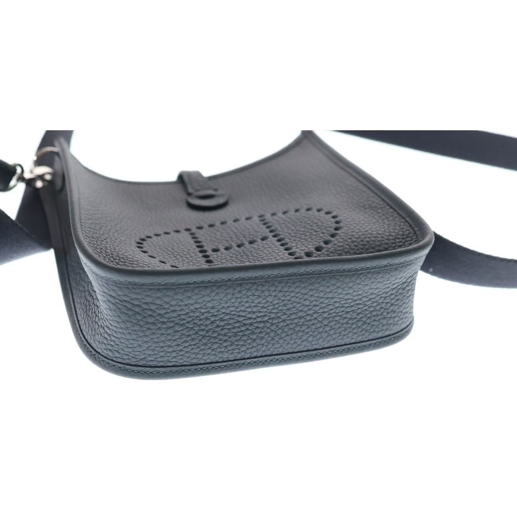 Hermes Evelyne TPM Grease Misty Taurillon Clemence Silver Shoulder — view 4
