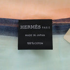 Hermes Naoshima Cotton Shawl Multicolor Scarf — view 4