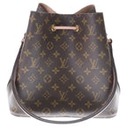 Louis Vuitton Monogram Neo Noe Shoulder Bag Rose Poudre Brown Leather — view 2