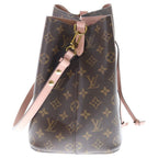 Louis Vuitton Monogram Neo Noe Shoulder Bag Rose Poudre Brown Leather — view 3