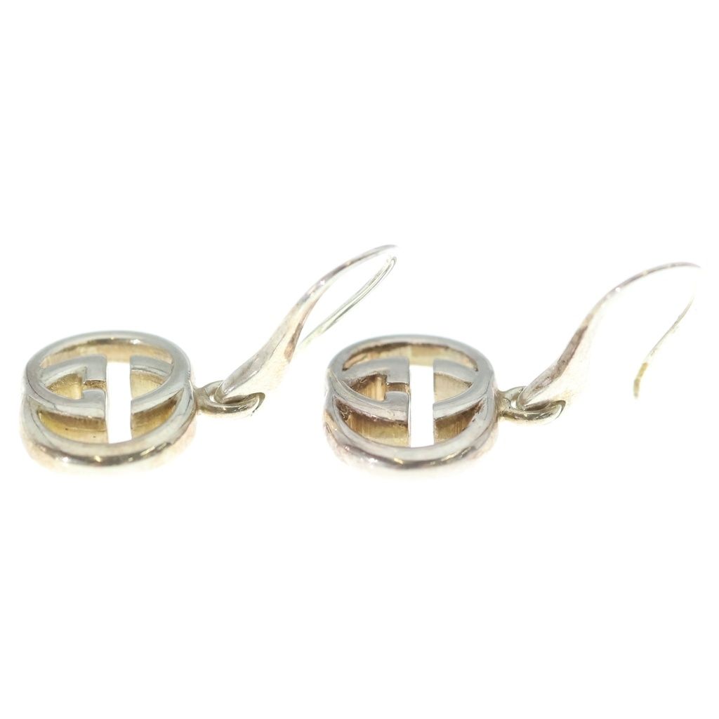 Gucci Interlocking Earrings Silver — view 3
