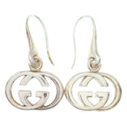 Gucci Interlocking Earrings Silver