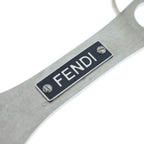 Fendi Opener Key Ring Logo Key Holder Silver — view 5