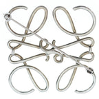 Loewe Anagram Brooch Pin Badge Silver — view 2