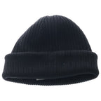 Loewe Logo Embroidery Wool Knit Cap Black — view 2