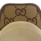 Gucci Jumbo GG Pattern Canvas Baseball Cap Hat Beige — view 6