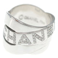 Chanel Boldic Diamond Ring Silver