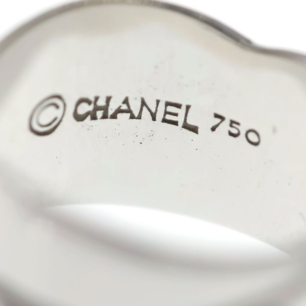Chanel Boldic Diamond Ring Silver — view 5