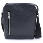 Louis Vuitton Damier Infini Discovery Messenger BB Shoulder Bag Black Leather