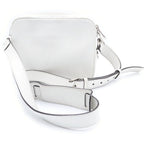 Gucci GG Supreme Cross Belt Bag White Leather Silver — view 2