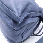 Loewe Flamenco Shoulder Bag Drawstring Light Blue Leather Silver — view 6