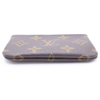 Louis Vuitton Monogram Pochette Cles Zip Coin Case Brown — view 5