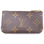 Louis Vuitton Monogram Pochette Cles Zip Coin Case Brown — view 2