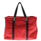 Prada Re-Nylon Pet Bag Saffiano Leather Handbag — view 2