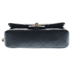 Chanel Mini Quilted 19 Lambskin Leather S Flap S Chain Shoulder Bag Black Gold — view 4
