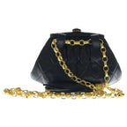 Chanel Quilted CC Logo Lambskin Leather Kiss Lock Fringe Chain Shoulder — view 2