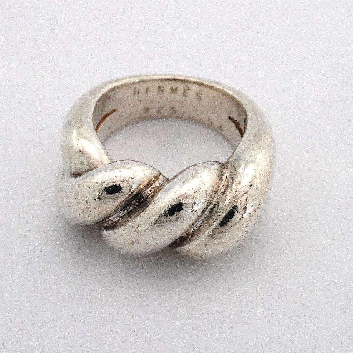 Hermes Ring Torsade 925 Sterling Silver — view 3