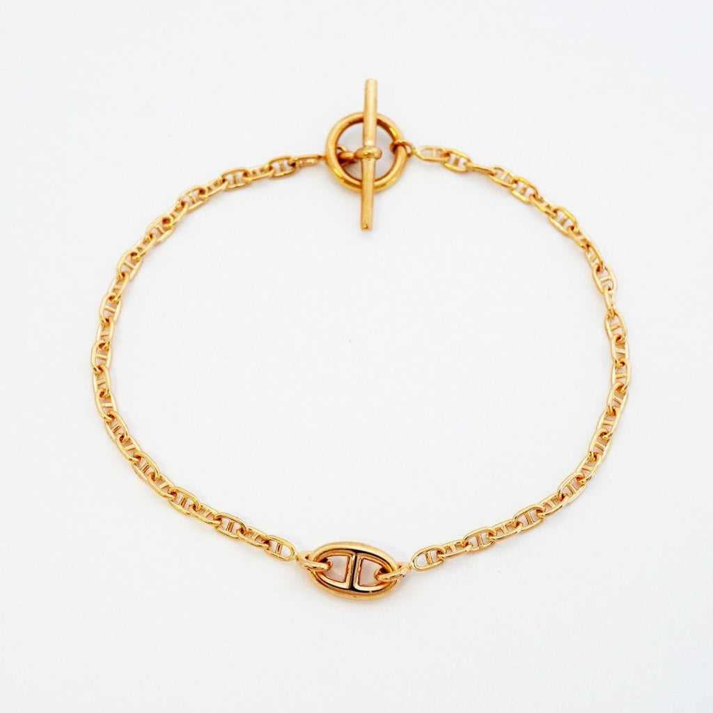 Hermes Bracelet Chaine D'ancre New Farandole TPM 18k Pink Gold — view 3