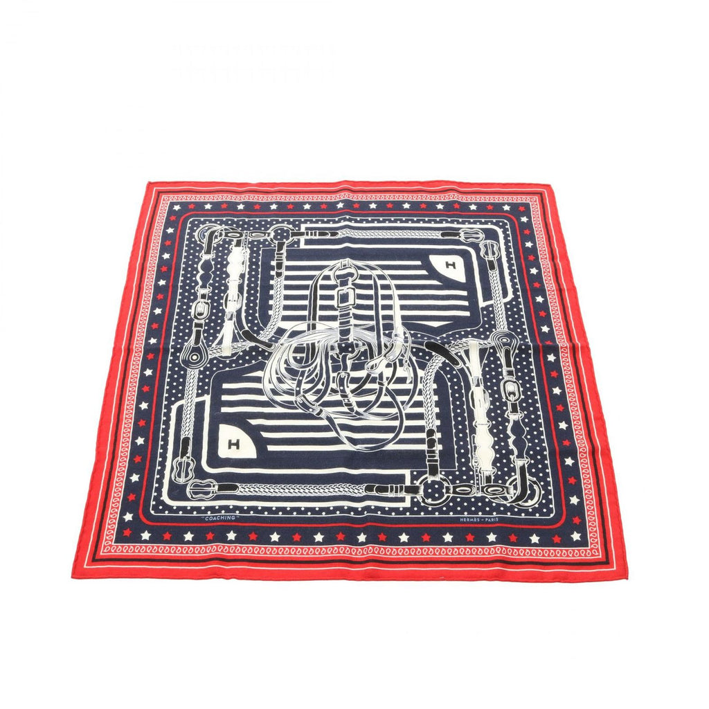 Hermes Scarf Carre 55 Disco Coaching Bandana Silk