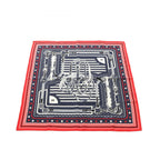 Hermes Scarf Carre 55 Disco Coaching Bandana Silk