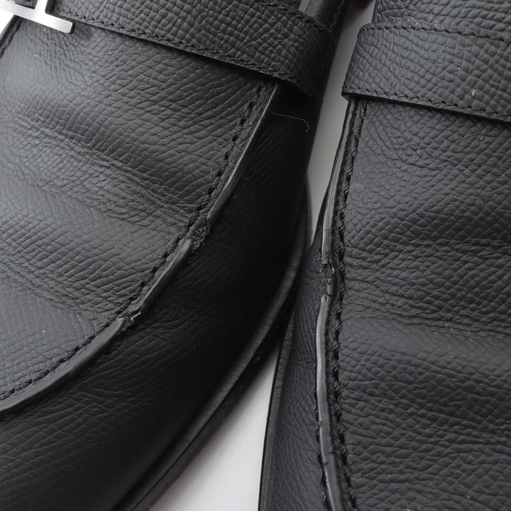 Hermes Moccasins Mont Loafers Black — view 7