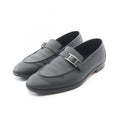 Hermes Moccasins Mont Loafers Black