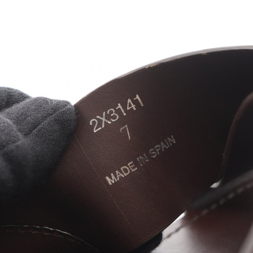 Prada Sandals Triangle Logo Criss Cross Leather — view 6