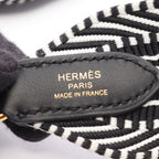 Hermes Shoulder Strap Bandouliere Sangre Kaval Black White — view 4