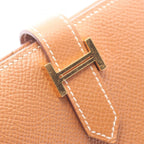 Hermes Bi Foldwallet Bearn Compact Gold Wallet — view 8