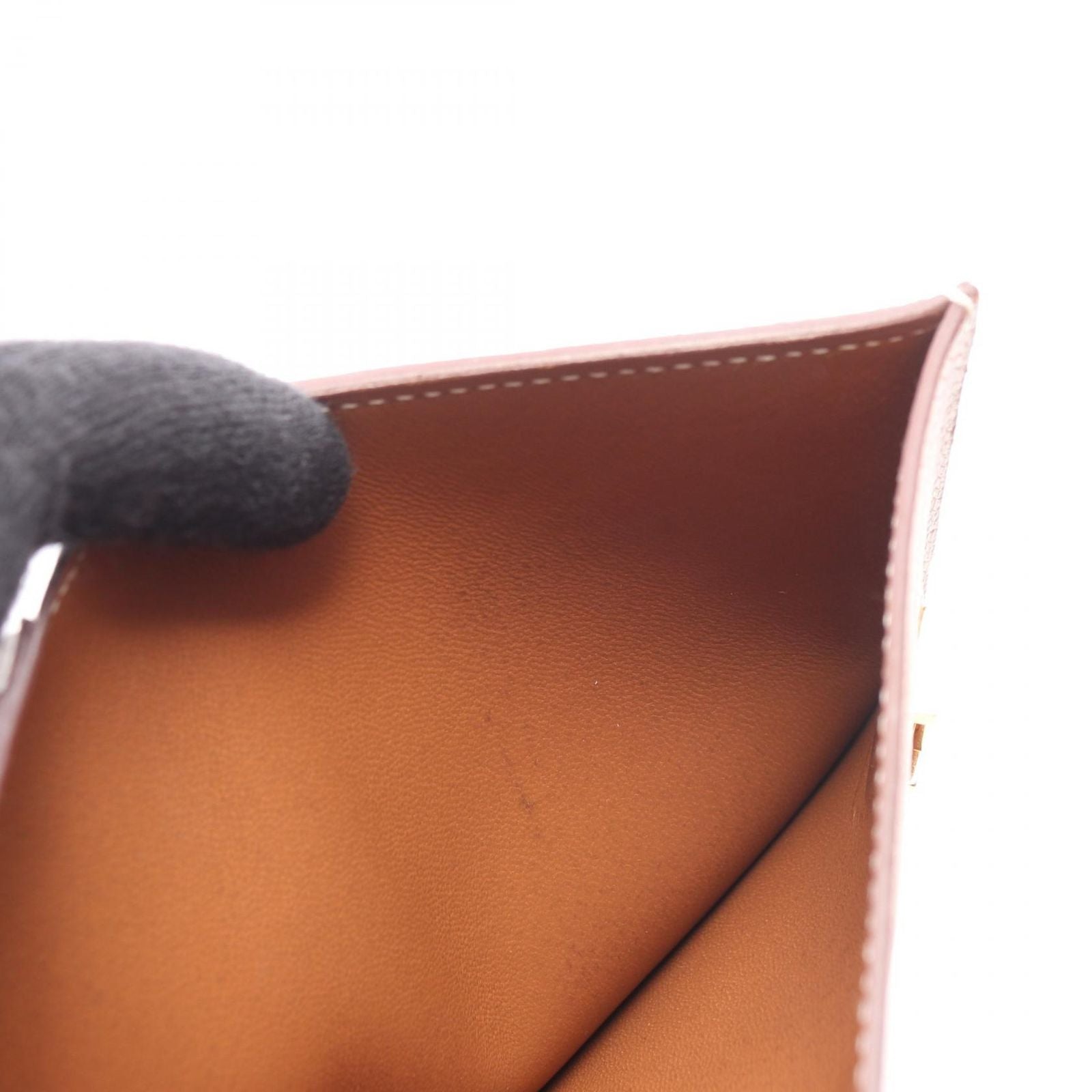 Hermes Bi Foldwallet Bearn Compact Gold Wallet — view 7