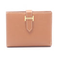 Hermes Bi Foldwallet Bearn Compact Gold Wallet
