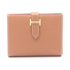 Hermes Bi Foldwallet Bearn Compact Gold Wallet