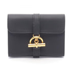 Hermes Coin Case Glenan Compact Black Leather