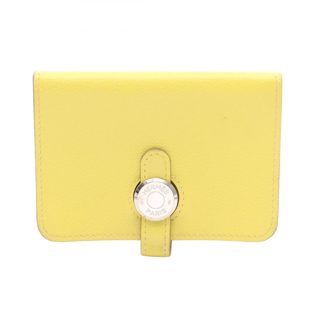 Hermes Card Case Dogon Lime Leather